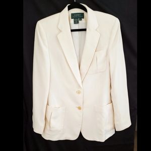 RALPH LAUREN IVORY BLAZER